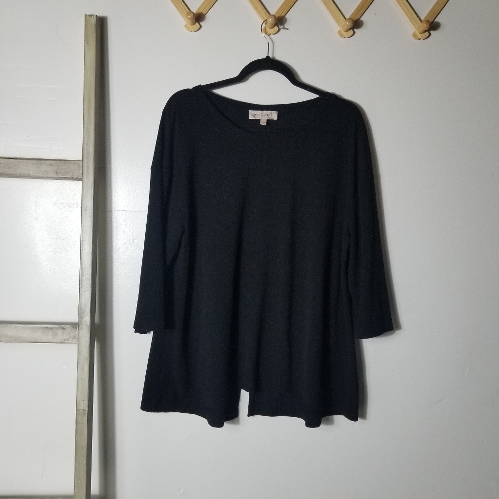 PHILOSOPHY WOMEN'S BLACK BLOUSE SIZE LARGE